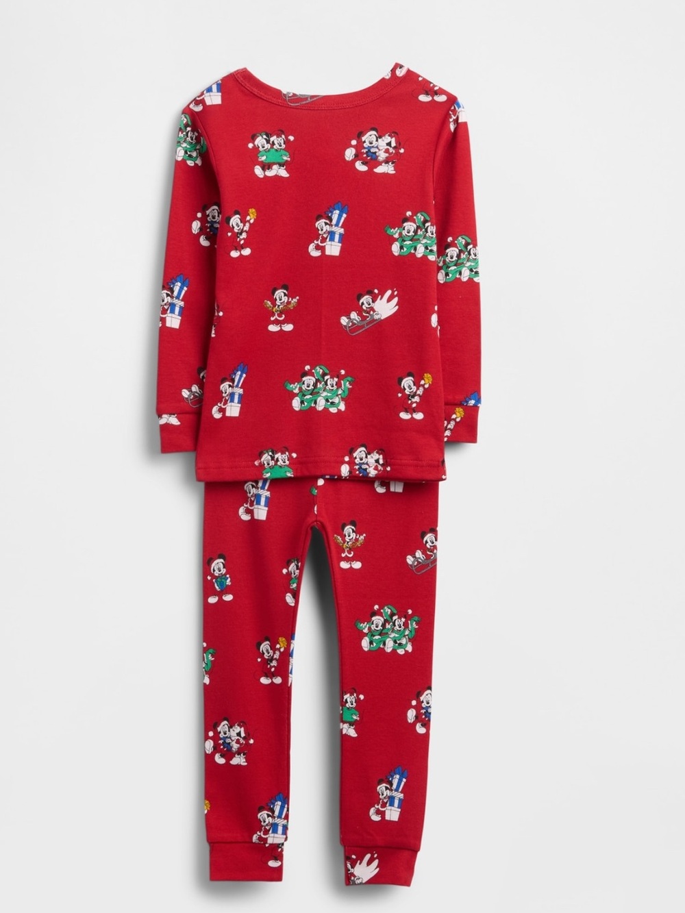 NEW Baby Gap Disney Mickey Mouse Christmas Pajama Set Size 6-12 months